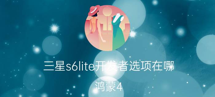 三星s6lite开发者选项在哪 鸿蒙4.0升级名单完整版？